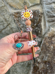 Cow Print Daisy Pens Rose with Grace LLC