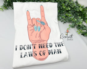 Laws of Man RWG Design - Comfort Colors T-Shirt Rose with Grace LLC