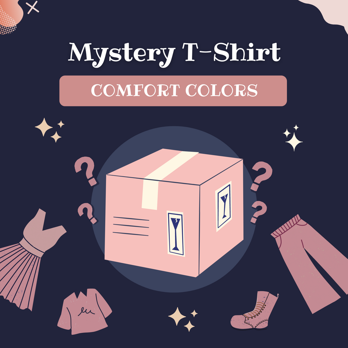 Mystery Comfort Colors Tee Rose with Grace LLC